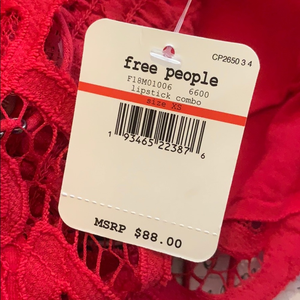 Free People Adella Lace Bodice Slip Dress NWT XS - Picture 7 of 14